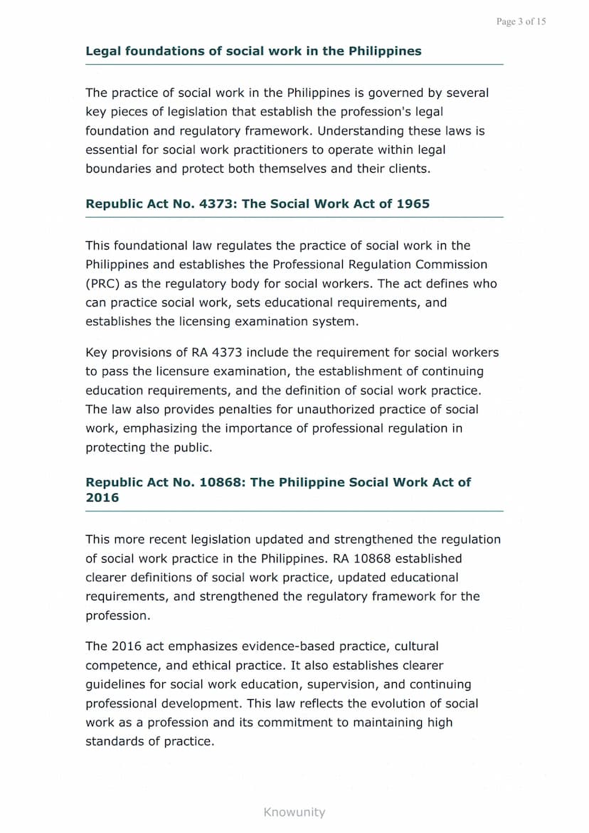 Social Work as Applied Social Science: Legal and Ethical
Issues
Understanding legal frameworks and ethical
principles in social work practic