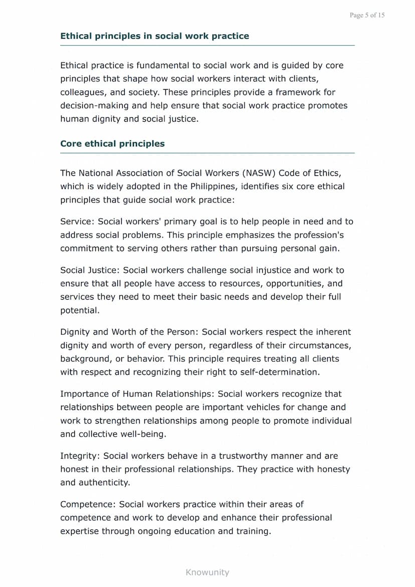 Social Work as Applied Social Science: Legal and Ethical
Issues
Understanding legal frameworks and ethical
principles in social work practic