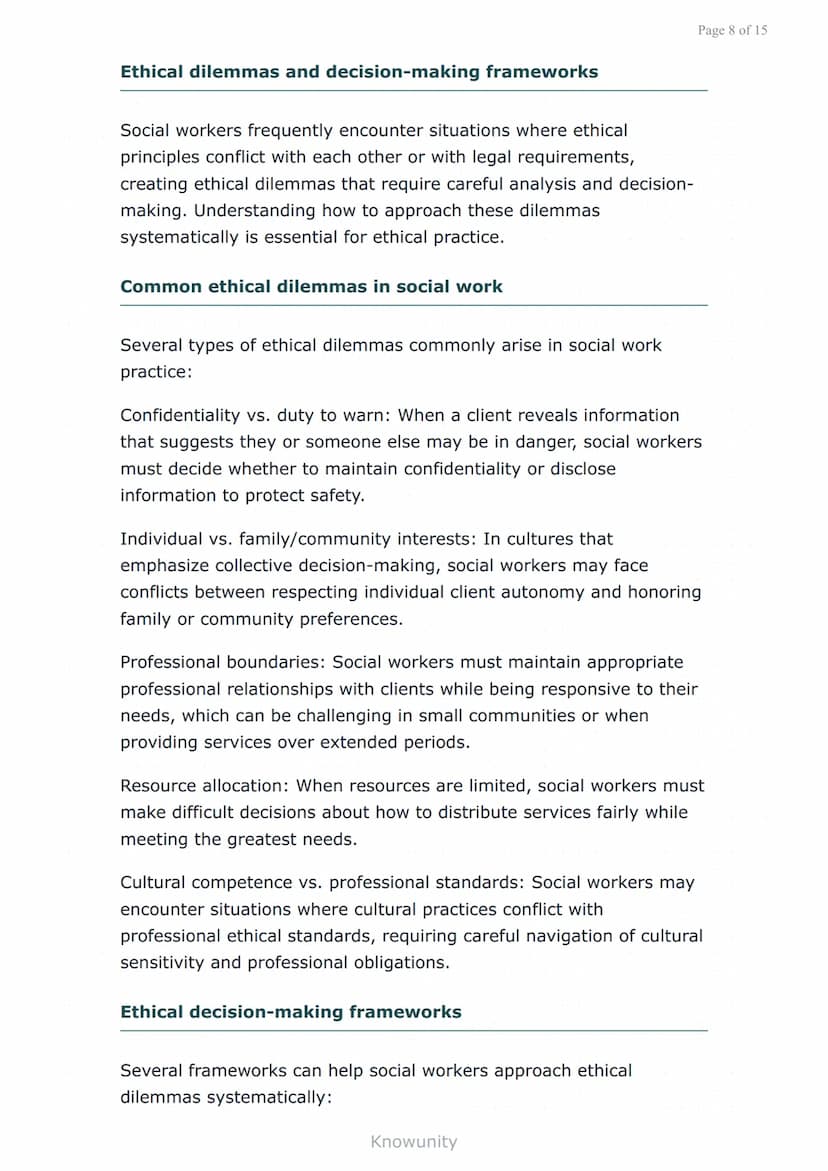 Social Work as Applied Social Science: Legal and Ethical
Issues
Understanding legal frameworks and ethical
principles in social work practic