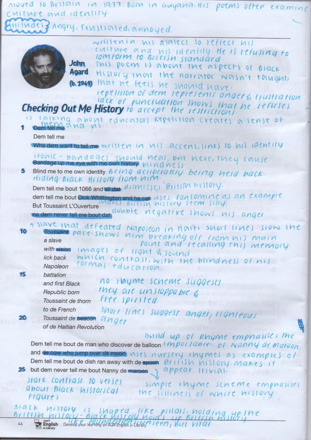Checking out me history annotations