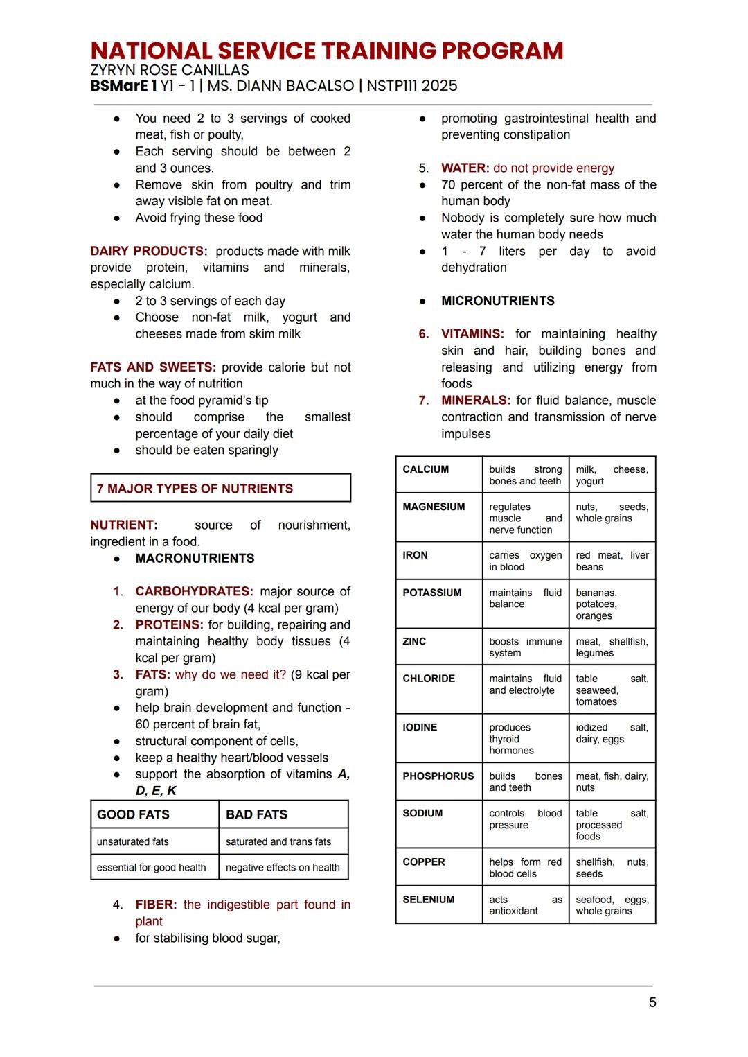 # NATIONAL SERVICE TRAINING PROGRAM

ZYRYN ROSE CANILLAS
BSMarE 1 Y1 - 1 | MS. DIANN BACALSO | NSTP111 2025

## PHYSICAL ORGANIZATION OF NST