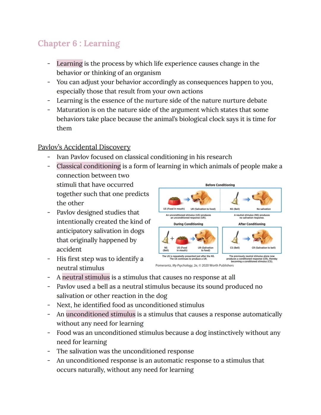 
<p>Learning is the process through which life experiences bring about changes in an organism's behavior or thinking. An organism can adapt 