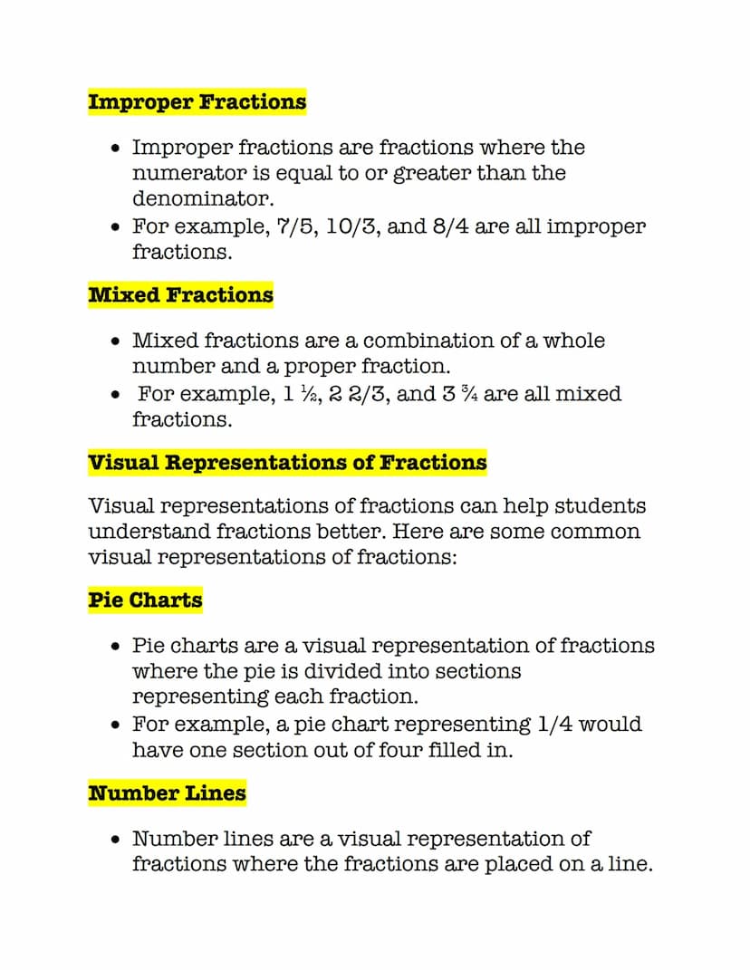 TOPIC: Understanding Fractions: A Comprehensive
Study Note
Introduction
• Fractions are a fundamental concept in
mathematics that represent 