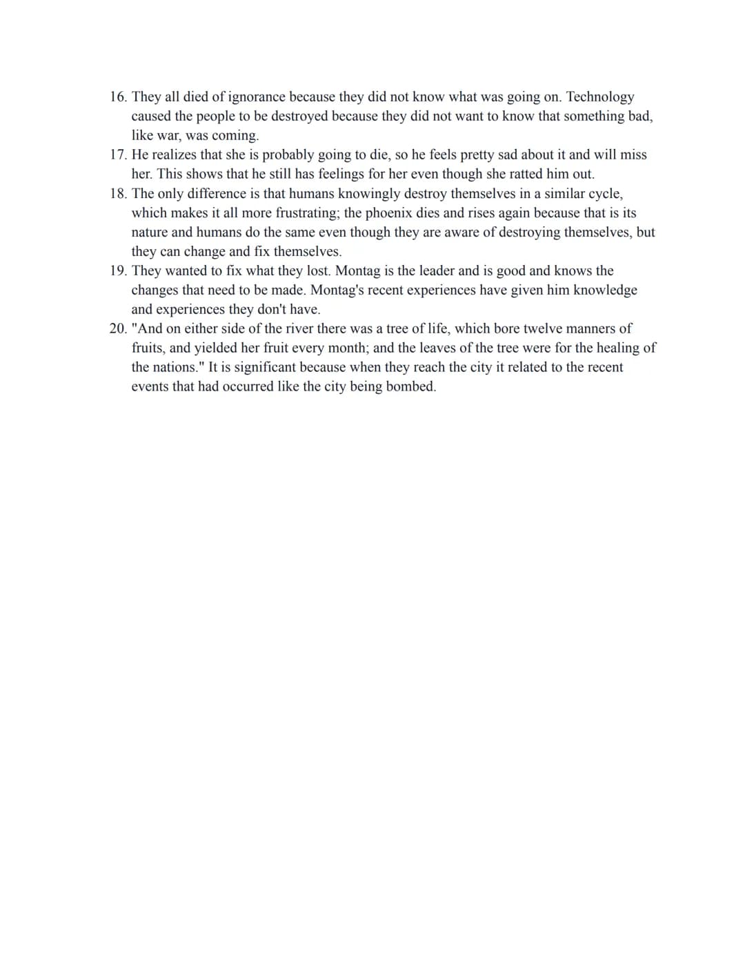 Why Books Burn in Fahrenheit 451: Clarisse and Montag's Adventure