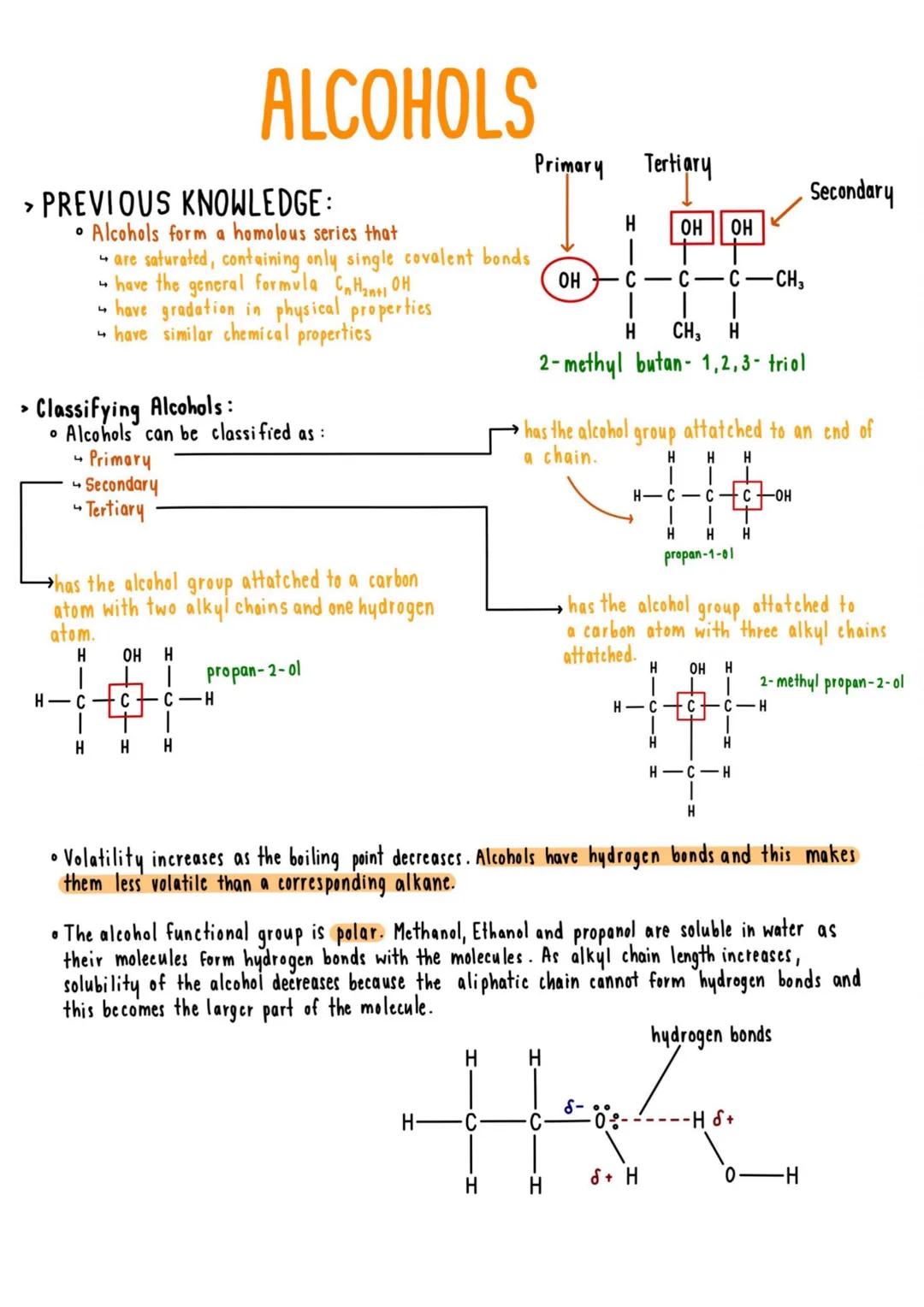 Fun with Alcohols: How They Change and Their Cool Properties!