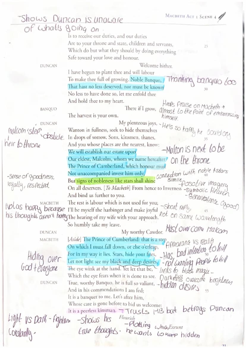 fashes, distortion
Showing storm refieds
things being obsecurel
hiding reality-choos
-chant-like effect
Connection
with witches!
Macbeth
Act
