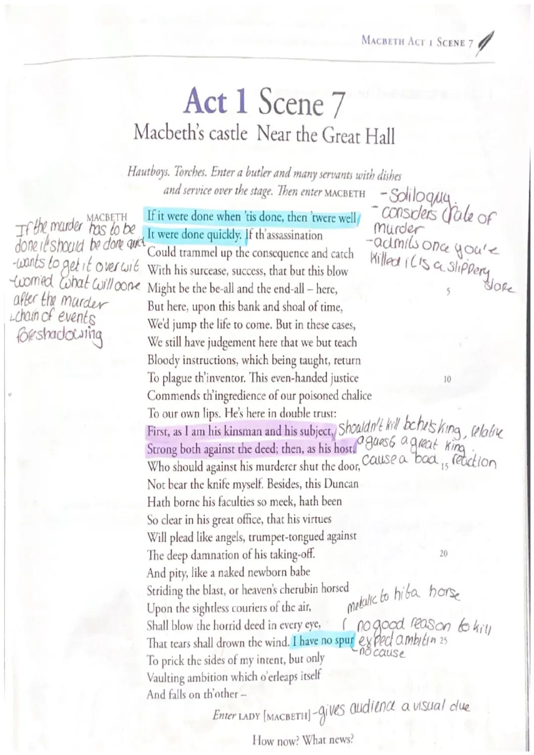 fashes, distortion
Showing storm refieds
things being obsecurel
hiding reality-choos
-chant-like effect
Connection
with witches!
Macbeth
Act