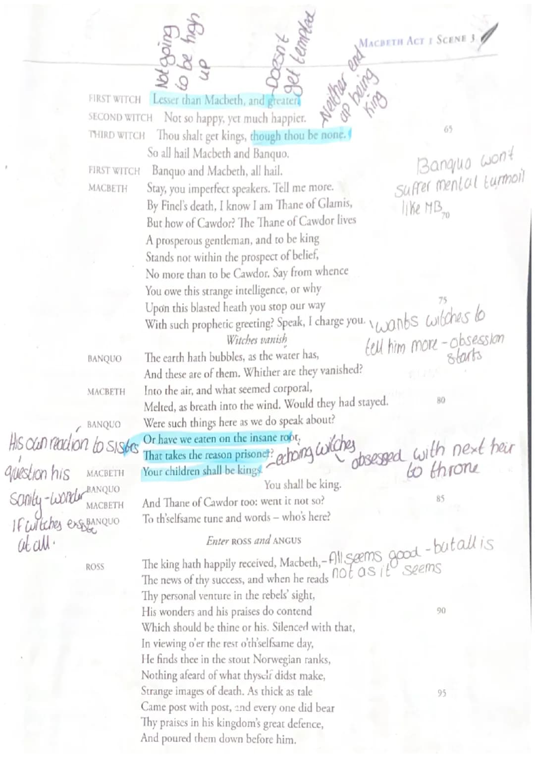 fashes, distortion
Showing storm refieds
things being obsecurel
hiding reality-choos
-chant-like effect
Connection
with witches!
Macbeth
Act