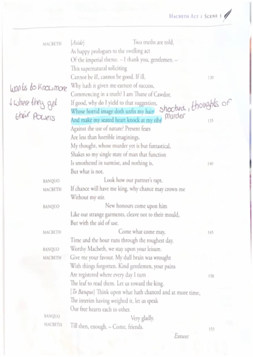 fashes, distortion
Showing storm refieds
things being obsecurel
hiding reality-choos
-chant-like effect
Connection
with witches!
Macbeth
Act