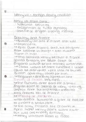 Know Henry VII - Foreign Policy  thumbnail