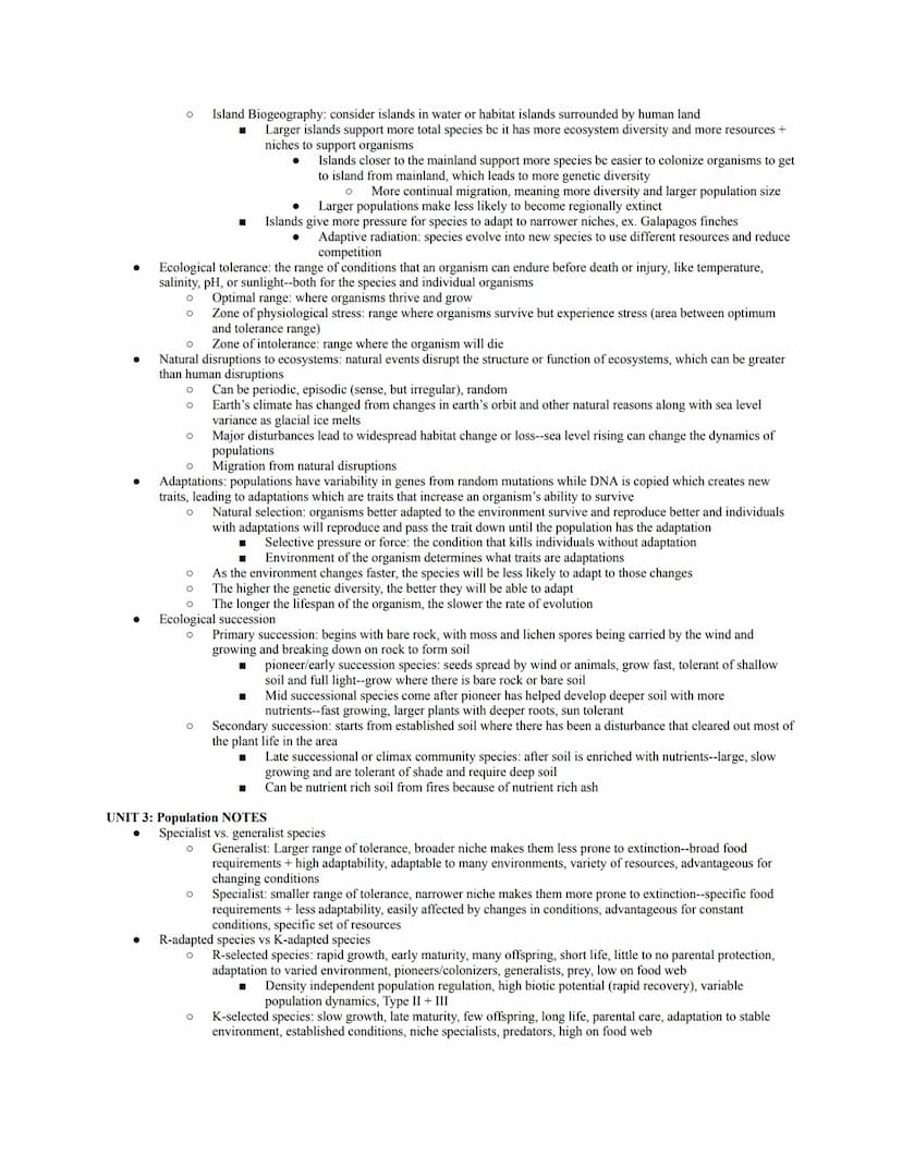 *notes on only the higher weighted units... 2.4 notes FRQ tips
Official Exam Content Weighting:
Unit 1: The Living World: Ecosystems (6-8%)
