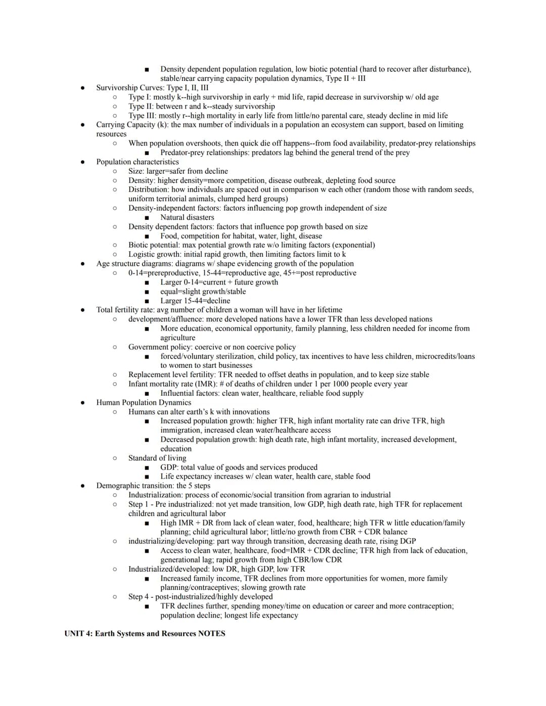 *notes on only the higher weighted units... 2.4 notes FRQ tips
Official Exam Content Weighting:
Unit 1: The Living World: Ecosystems (6-8%)
