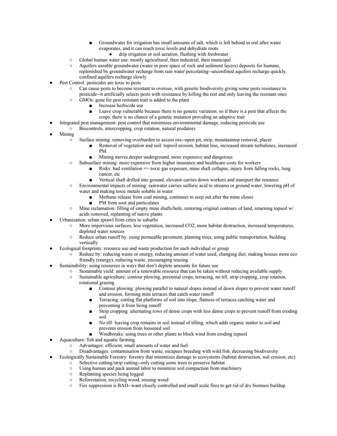 *notes on only the higher weighted units... 2.4 notes FRQ tips
Official Exam Content Weighting:
Unit 1: The Living World: Ecosystems (6-8%)
