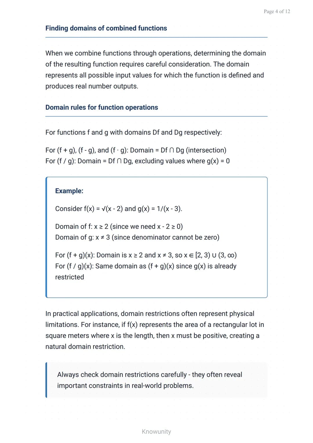Functions and Their Graphs: Operations on Functions and Composition
Master function operations and composition with
practical examples
What 