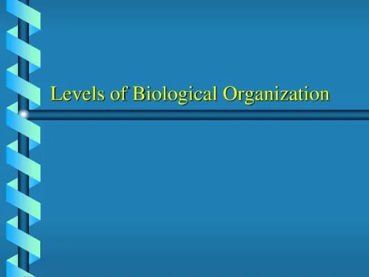 Know Levels of Biological Organization thumbnail