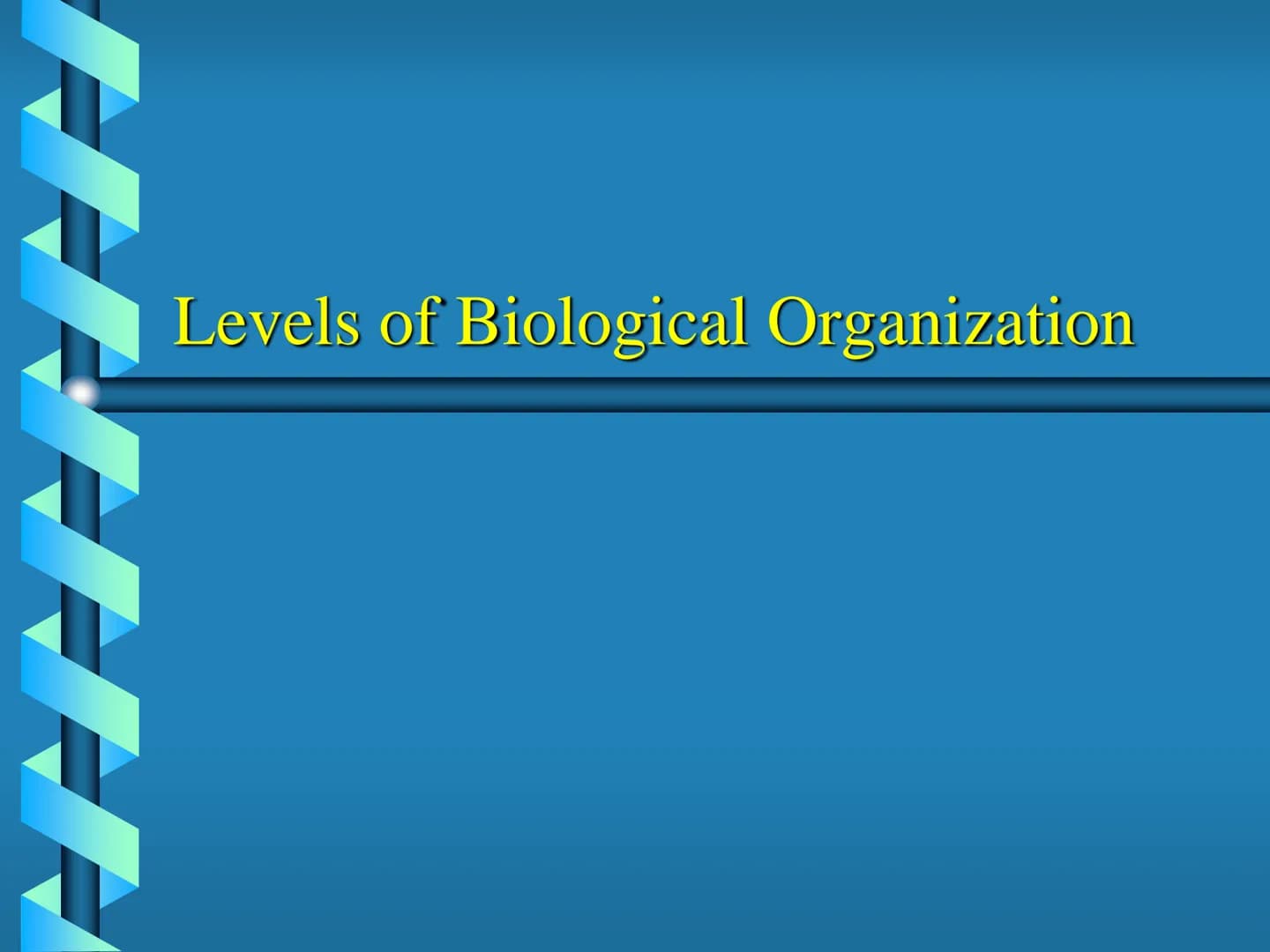 Levels of Biological Organization KEY QUESTIONS
•How is life
organized? Organelle
Structure that performs
specialized function for
the cell.
