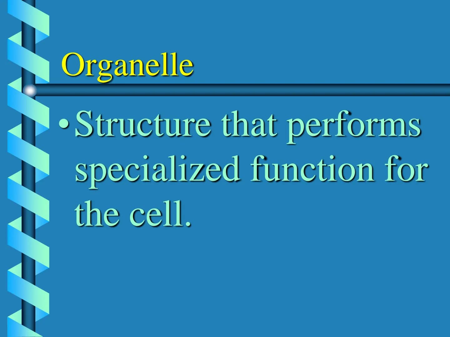 Levels of Biological Organization KEY QUESTIONS
•How is life
organized? Organelle
Structure that performs
specialized function for
the cell.