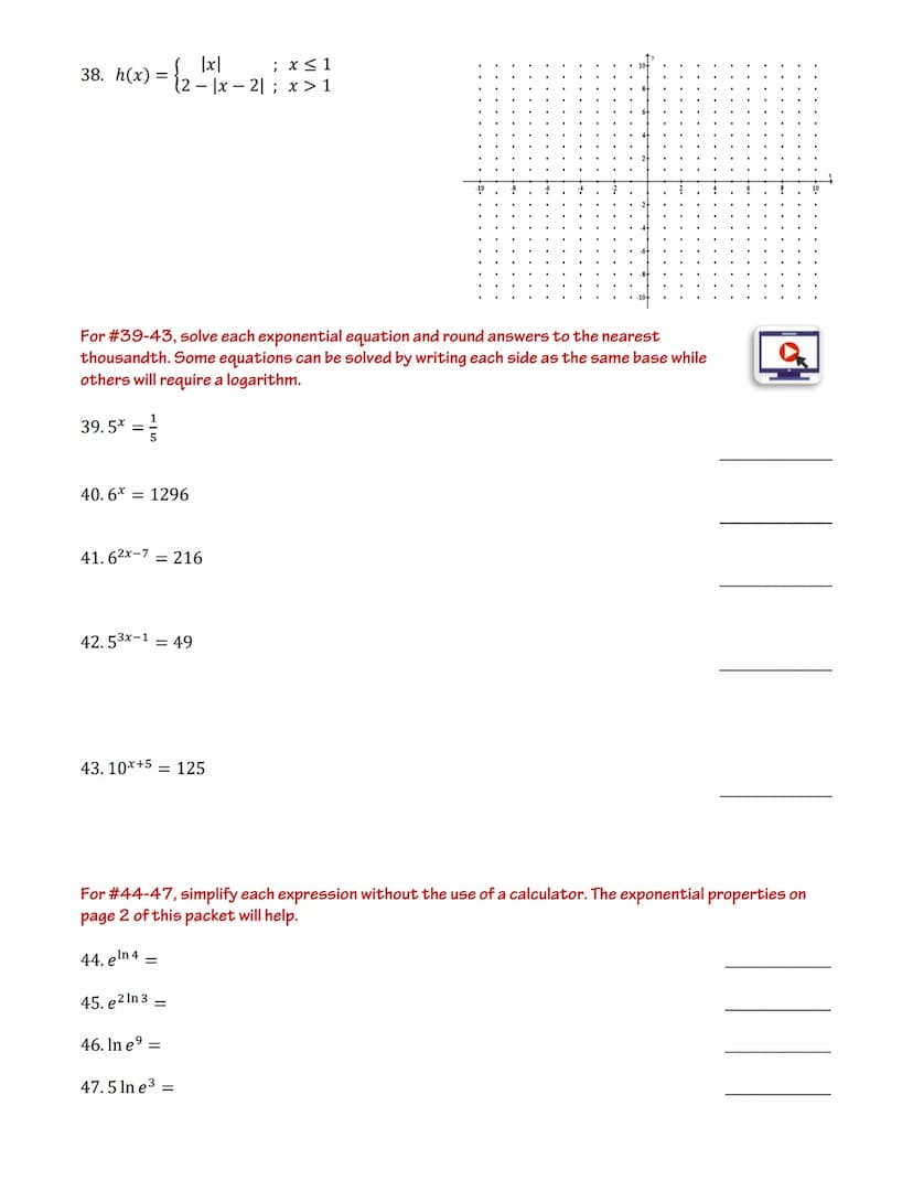 AP Calculus AB
Summer Packet
This packet is intended to prepare you for AP Calculus AB by reviewing
prerequisite algebra and pre-calculus sk