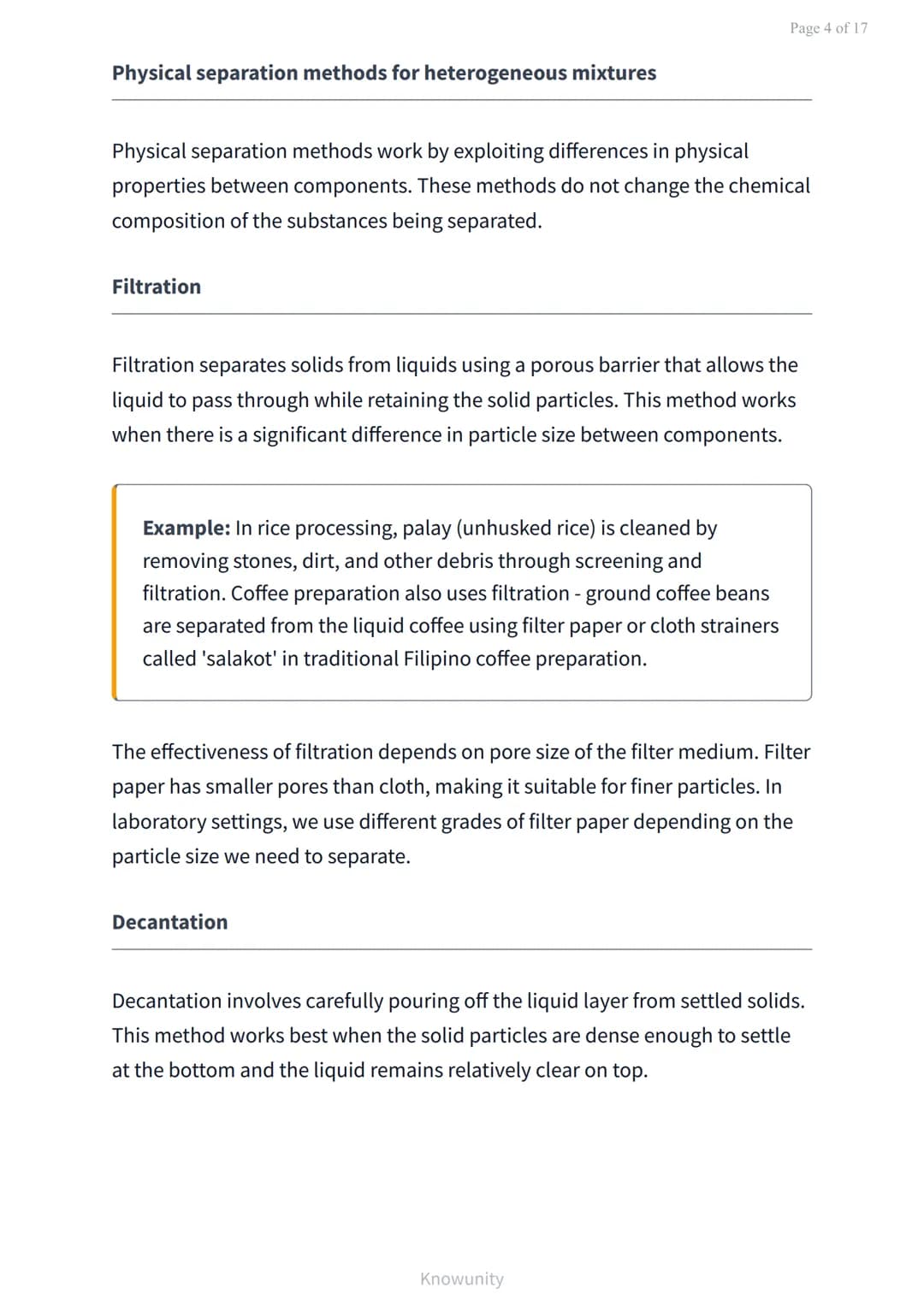 Methods of separating mixtures with Philippine examples
Learn separation techniques using familiar Filipino
materials and processes
What you