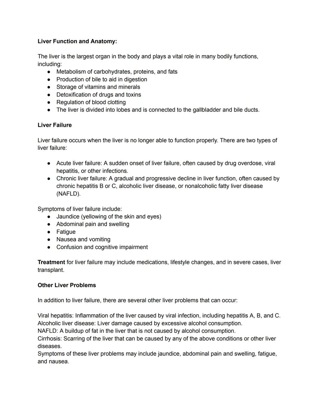 Understanding Gallbladder and Liver Issues: Comprehensive Nursing Notes