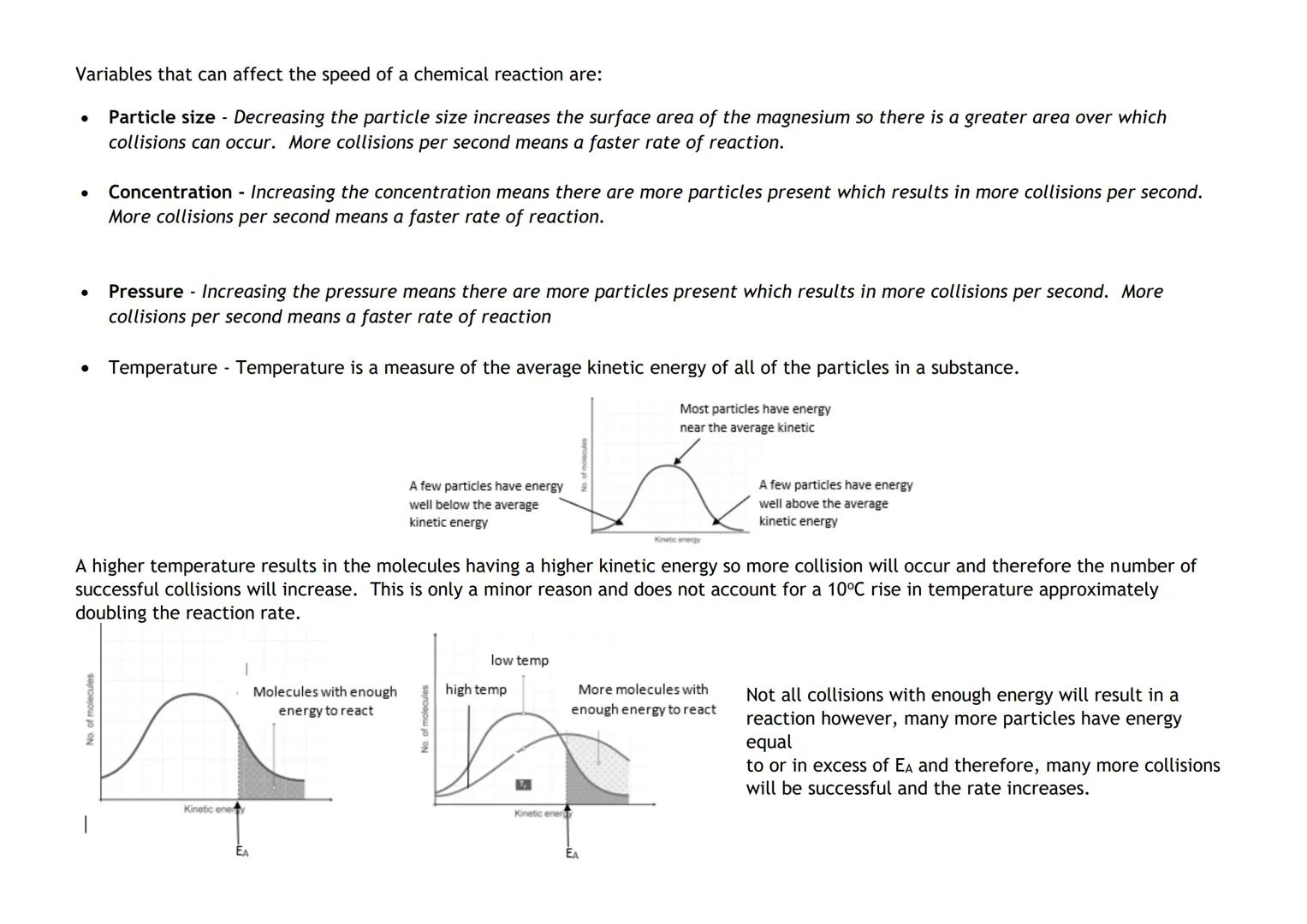 # Topic 1

Relative Rate = 1/ time units: s¹ or min-1

Time = 1/ relative rate

1

Relative Rate
time

The collision theory states that subs