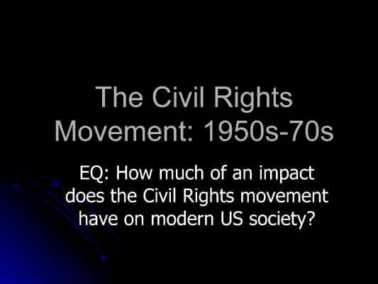 Know The Civil Rights Movement thumbnail
