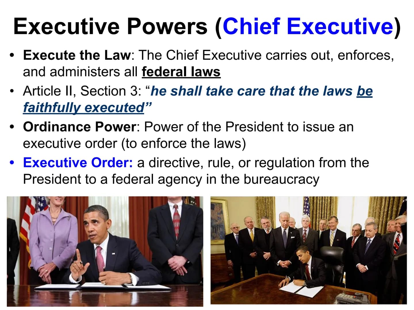 Presidential Powers Overview of Presidential Powers
Executive Powers
Diplomatic Powers
Military Powers
Legislative Powers
●
• Judicial Power