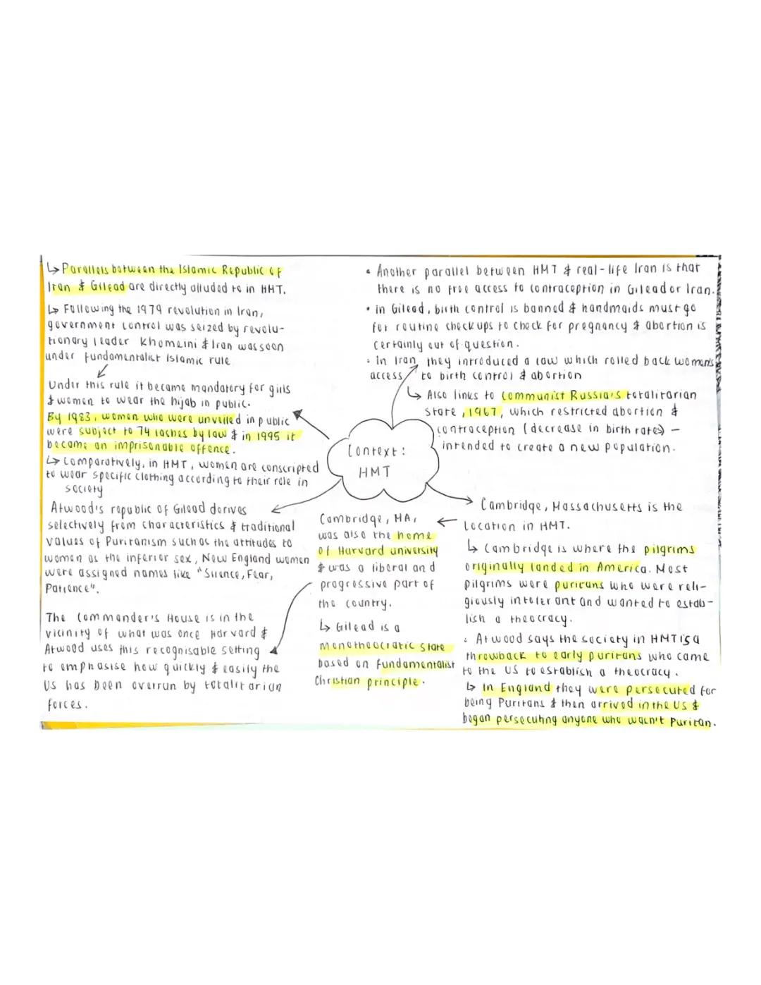 Context - The Handmaids Tale (HMT)