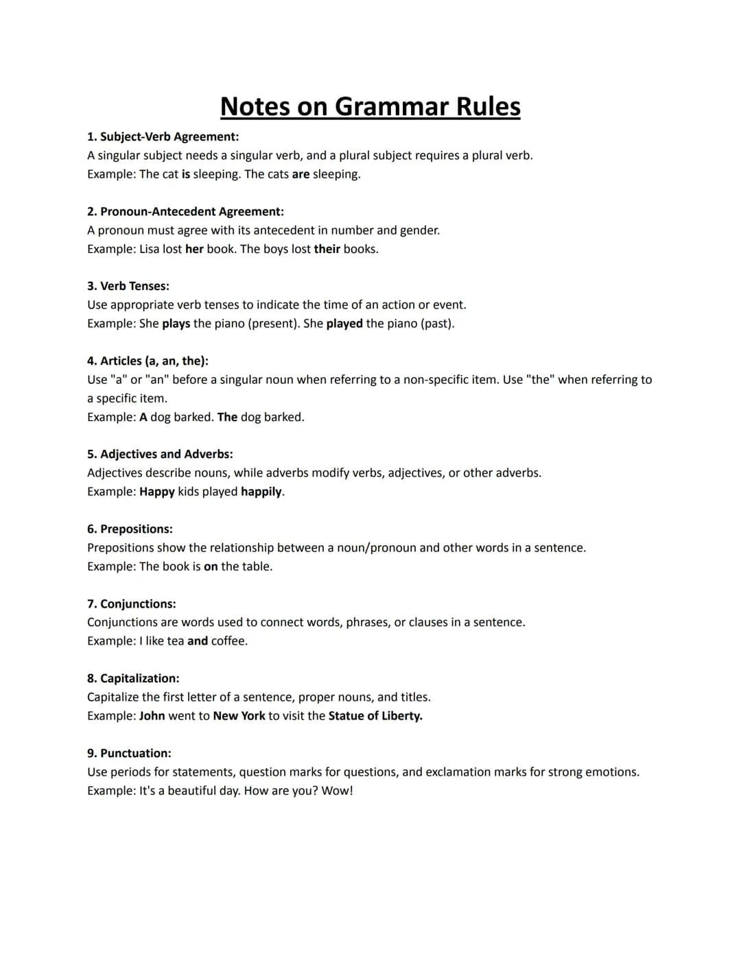 
<h2 id="subjectverbagreement">Subject-Verb Agreement</h2>
<p>According to English grammar rules for verb tenses worksheet, a singular subje