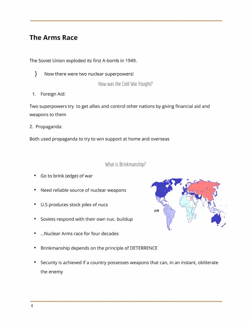 Global History II
Intro to The Cold War
The Cold War
or war.
U.S.A. vs. USSR
A struggle over political and economic differen
between the Sov