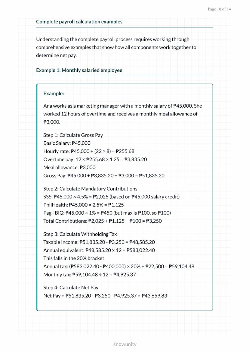 Payroll and Compensation: Gross and Net Pay Computation
Learn to calculate gross pay, deductions, and net pay for
employees
What you'll lear