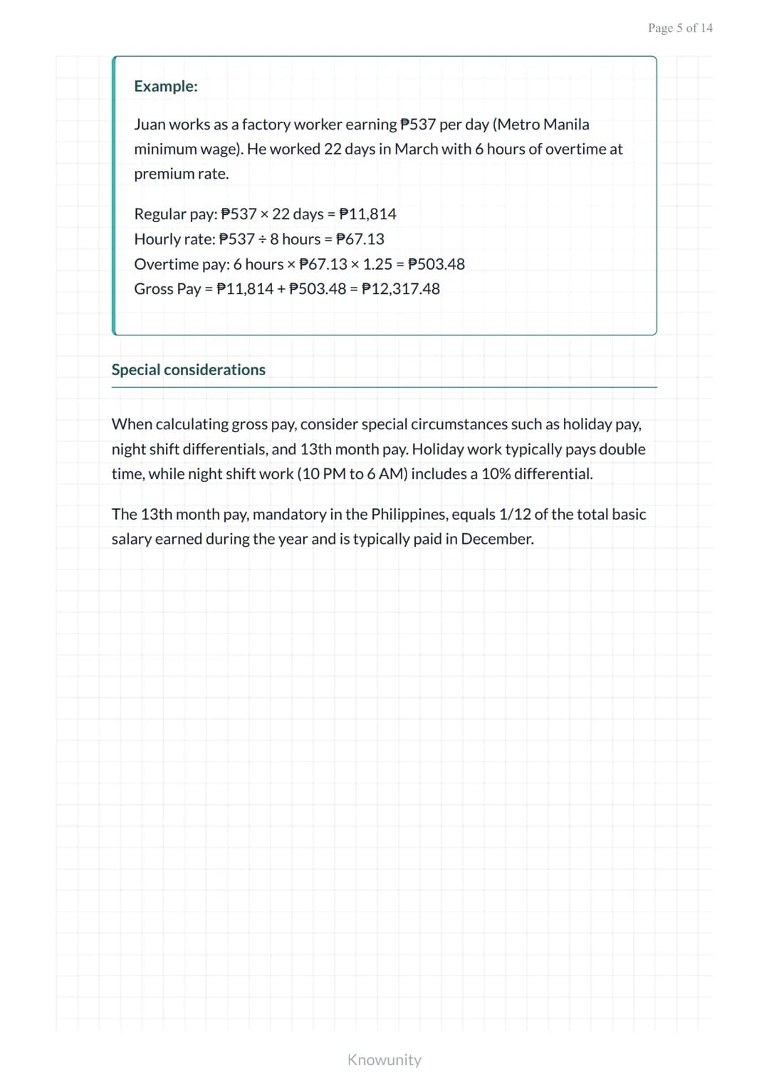 Payroll and Compensation: Gross and Net Pay Computation
Learn to calculate gross pay, deductions, and net pay for
employees
What you'll lear