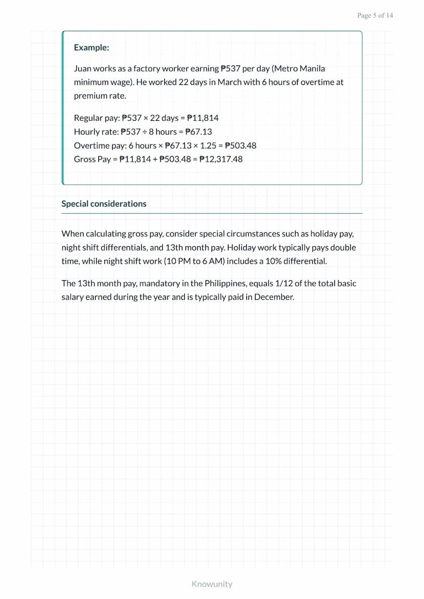 Payroll and Compensation: Gross and Net Pay Computation
Learn to calculate gross pay, deductions, and net pay for
employees
What you'll lear