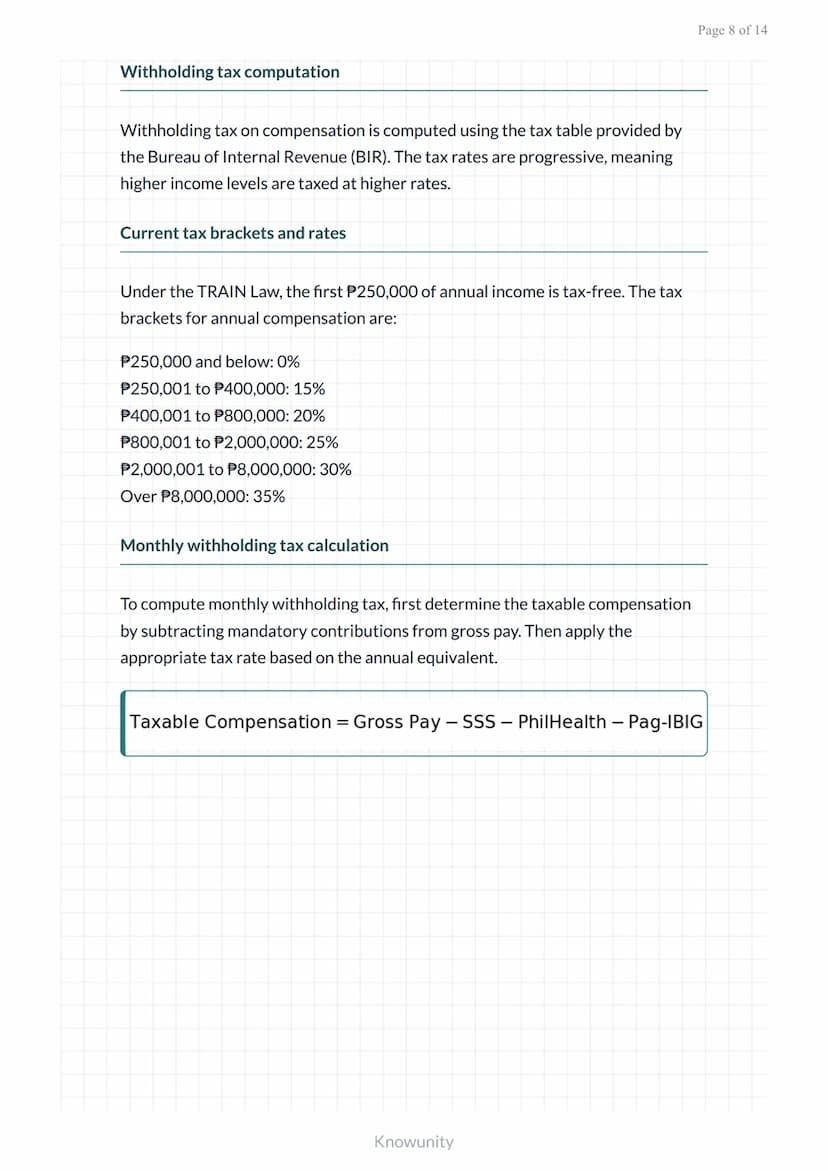 Payroll and Compensation: Gross and Net Pay Computation
Learn to calculate gross pay, deductions, and net pay for
employees
What you'll lear