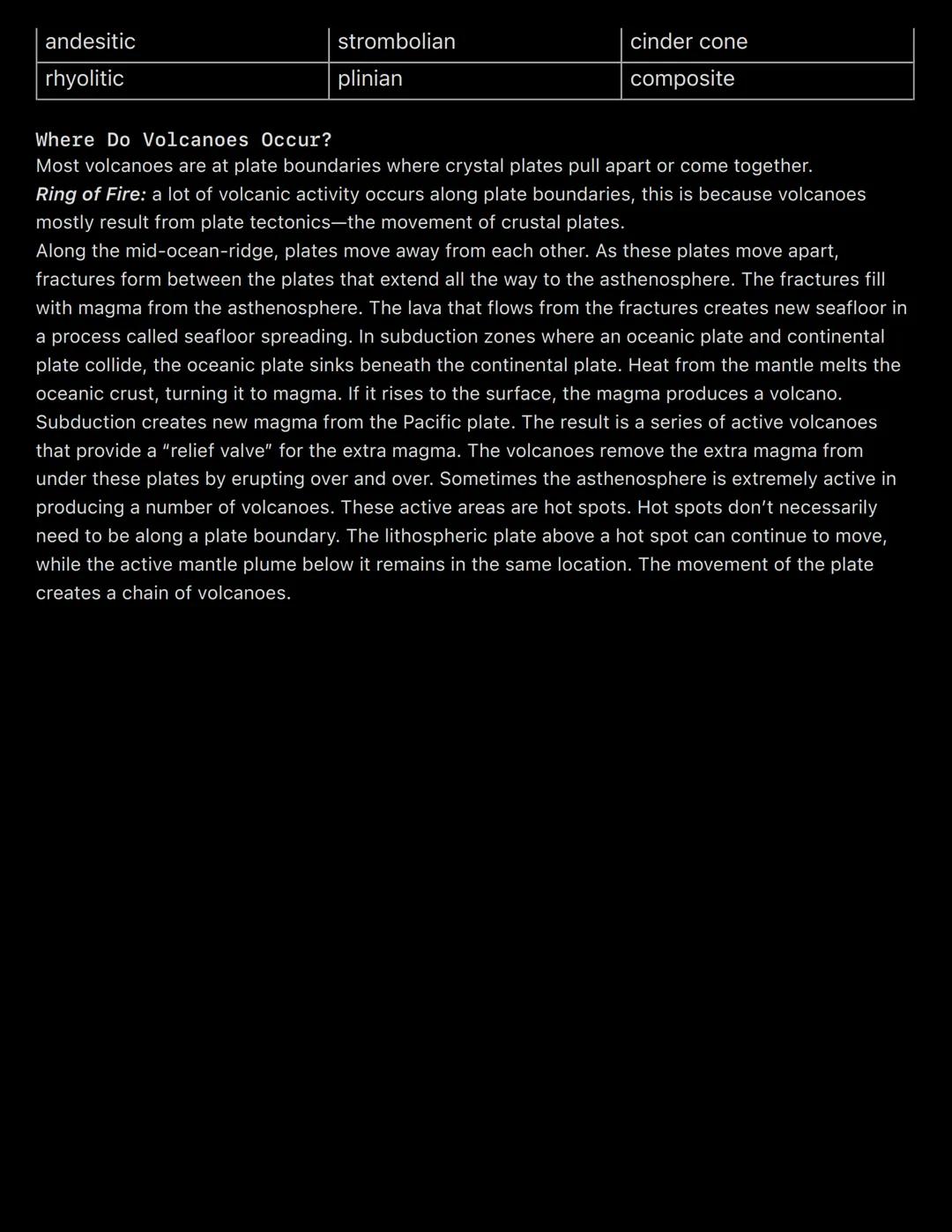 # Force Of Volcanoes

Volcanoes have vents or holes that can release gas and magma from deep within the earth.

Vocabulary

*   andesitic ma