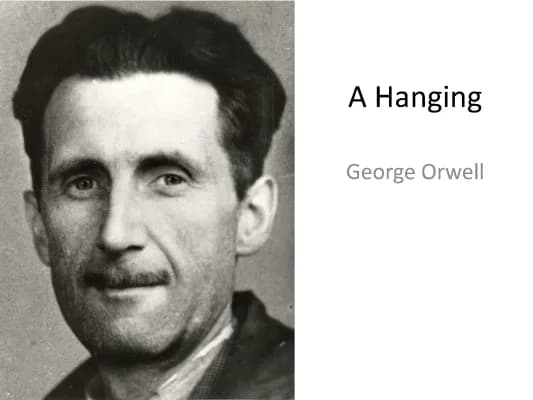 Know A Hanging by George Orwell - Higher English revision  thumbnail