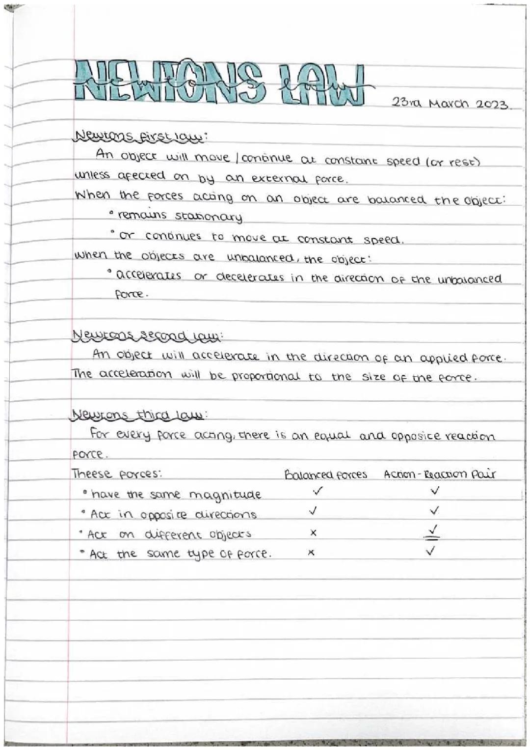 Newtons laws 