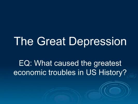 Know The Great Depression thumbnail