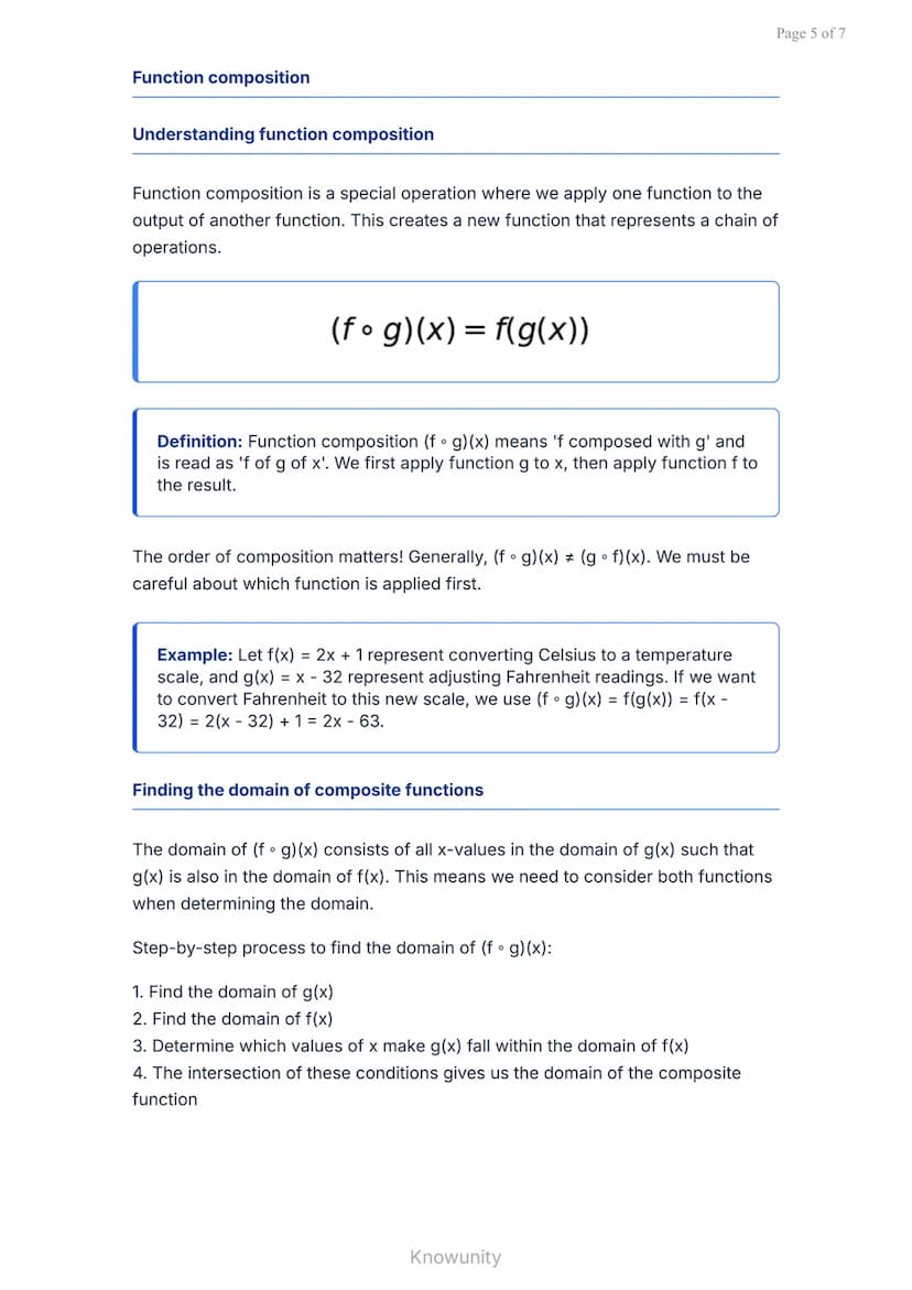 Functions and Their Graphs: Operations on Functions
Learn to perform operations on functions and understand
their graphs
What you'll learn i