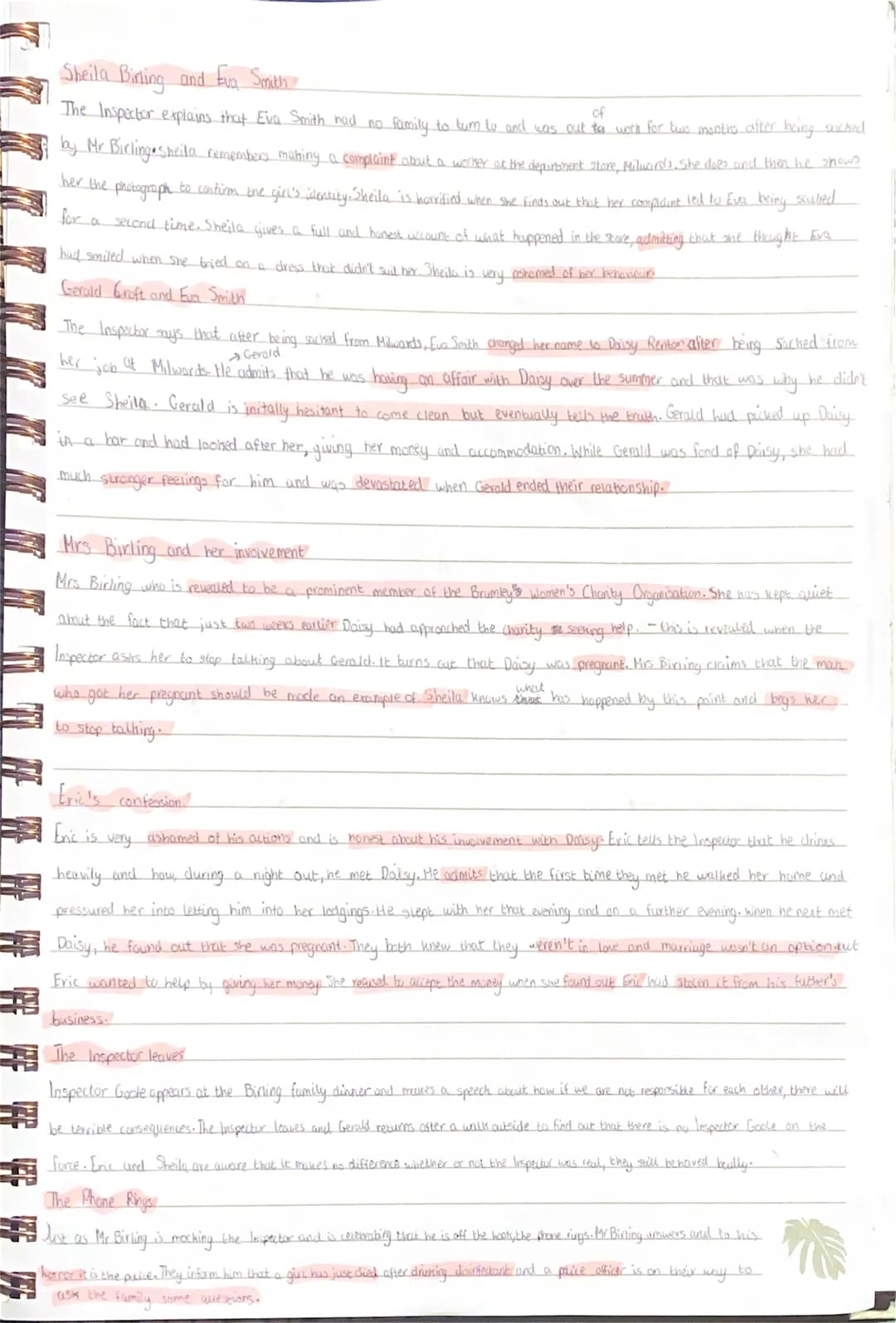 English Literature
An Inspector Calls
in the play
Su
7°
uses dramatic irony to great effect →
Plot Summery
Priestley
An Inspector Calls by J
