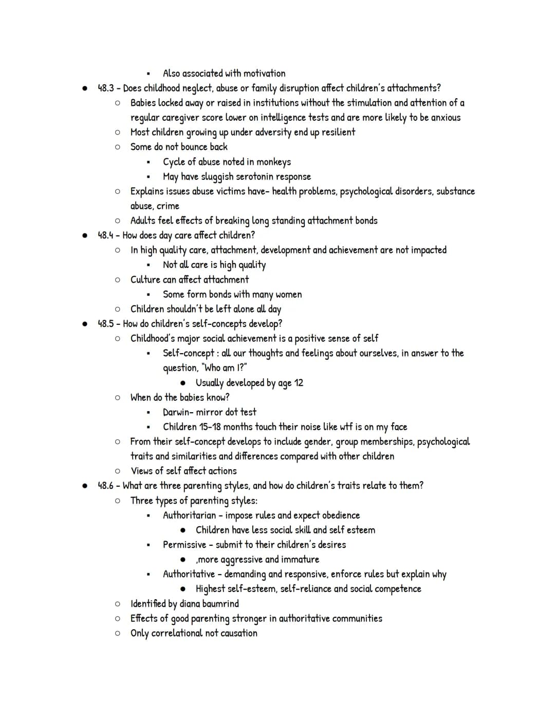 UNIT 9: Developmental Psychology
Module 45: Developmental Issues, Prenatal Development, and the
Newborn
●
●
45.1 - What three issues have en