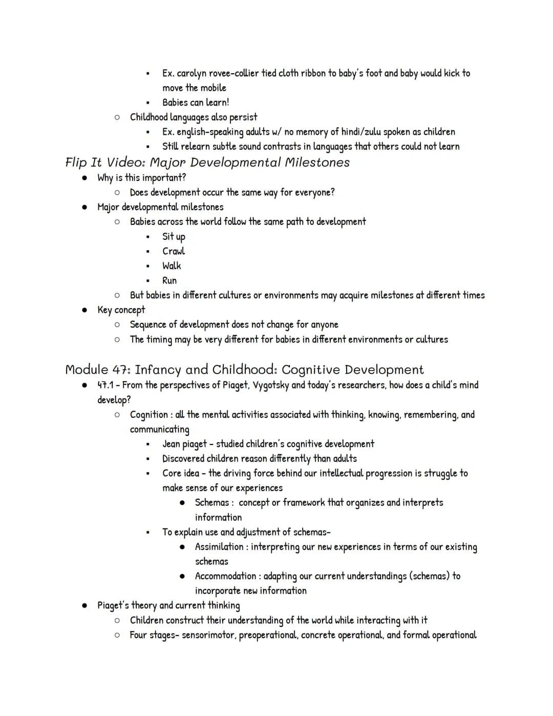 UNIT 9: Developmental Psychology
Module 45: Developmental Issues, Prenatal Development, and the
Newborn
●
●
45.1 - What three issues have en