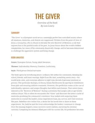 Know The Giver by Lois Lowry thumbnail