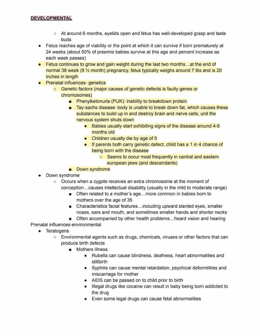 DEVELOPMENTAL
Developmental and Growth
quizlet with EVERY TERM from this unit (more than whats on the study guide))
●
●
Object permanence
O 