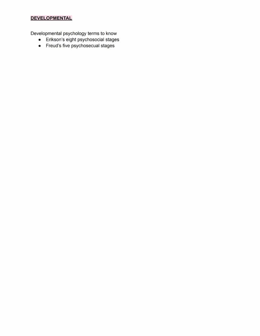 DEVELOPMENTAL
Developmental and Growth
quizlet with EVERY TERM from this unit (more than whats on the study guide))
●
●
Object permanence
O 