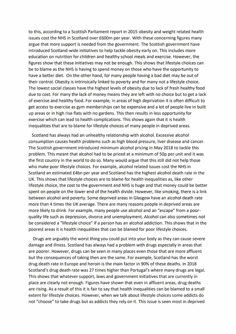 
<p>The issue of health inequalities in society is complex and multifaceted, with a range of factors contributing to disparities in health o