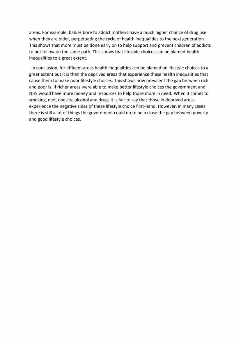 
<p>The issue of health inequalities in society is complex and multifaceted, with a range of factors contributing to disparities in health o