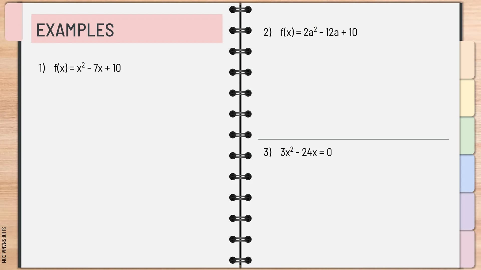 SLIDESMANIA.COM
Quadratic Formula:
For ax² +bx+c=0₂
X=
- b ± √b² - 4ac
2a
MathBits.com
E33
QUADRATICS
Algebra 1
Knowunity SLIDESMANIA.COM
So