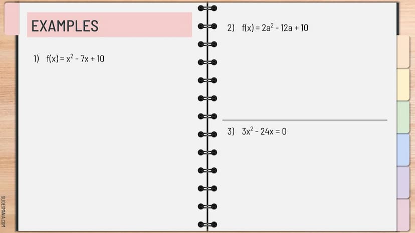 SLIDESMANIA.COM
Quadratic Formula:
For ax² +bx+c=0₂
X=
- b ± √b² - 4ac
2a
MathBits.com
E33
QUADRATICS
Algebra 1
Knowunity SLIDESMANIA.COM
So