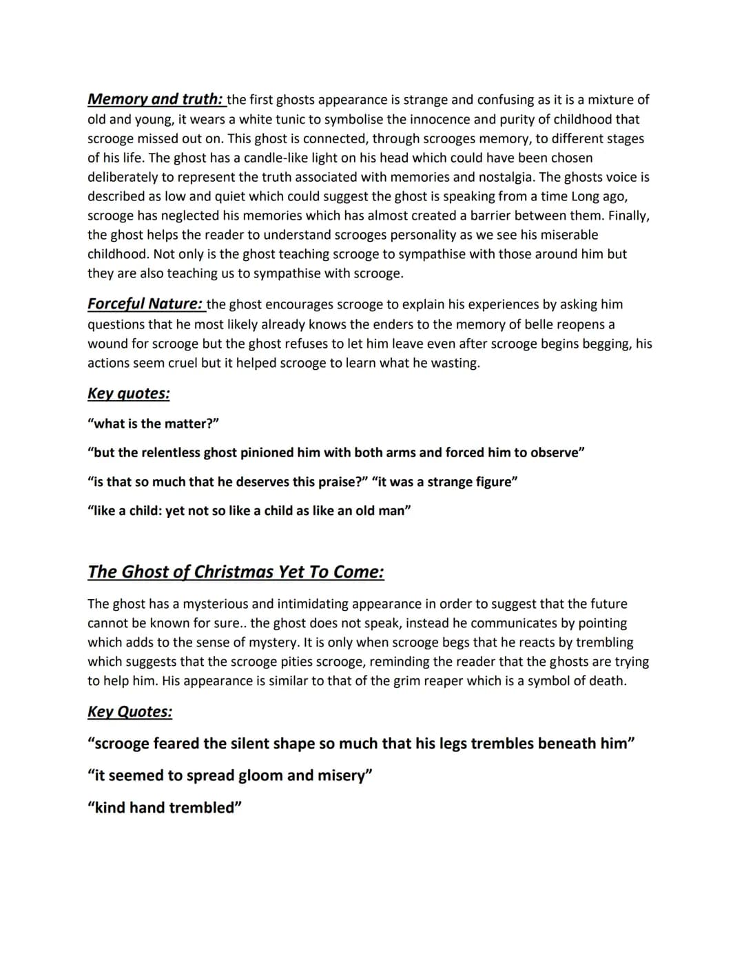 ACC Characters:
Ebenezer Scrooge:
Money: At the beginning of the novella scrooge is portrayed extremely negatively specifically
as somebody 